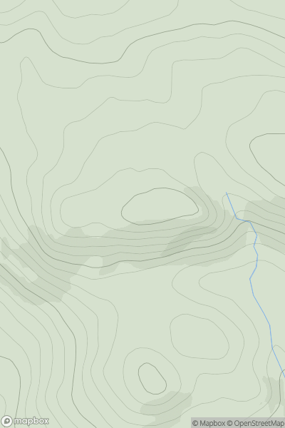 Thumbnail image for Meall nam Fiadh [Loch Tay to Perth] showing contour plot for surrounding peak